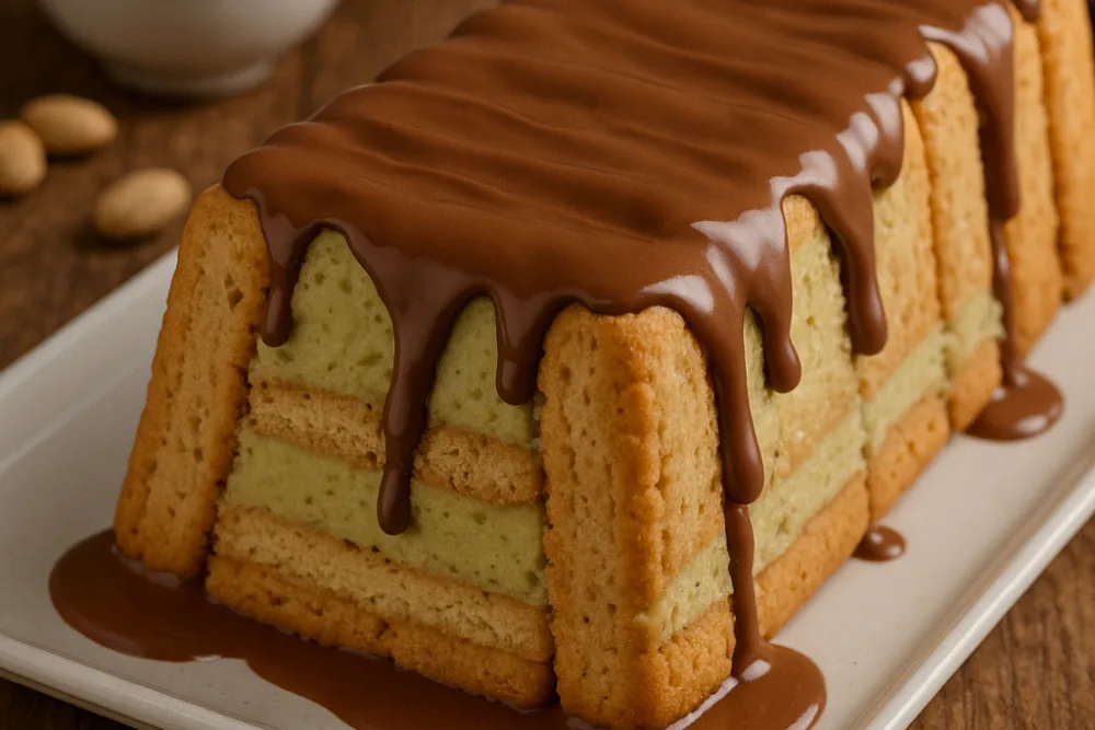 Semifreddo con biscotti e crema al pistacchio: ricetta facile svuota dispensa