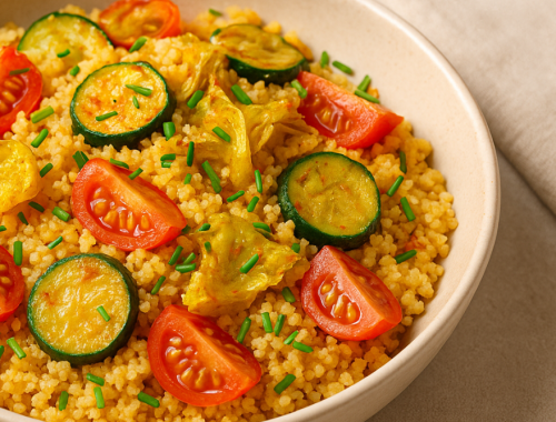 Un piatto estivo il cous cous alle verdure speziate
