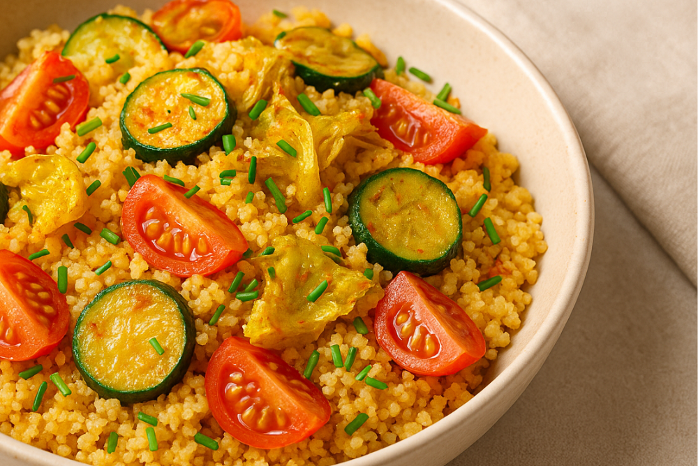 Un piatto estivo il cous cous alle verdure speziate