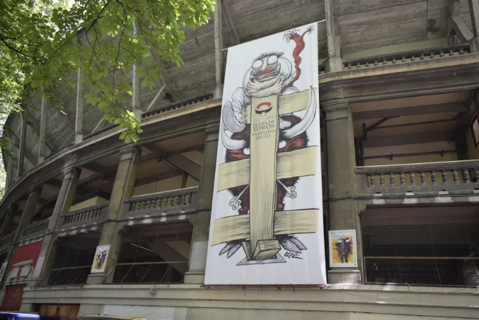 L'arena dei tori di Pamplona